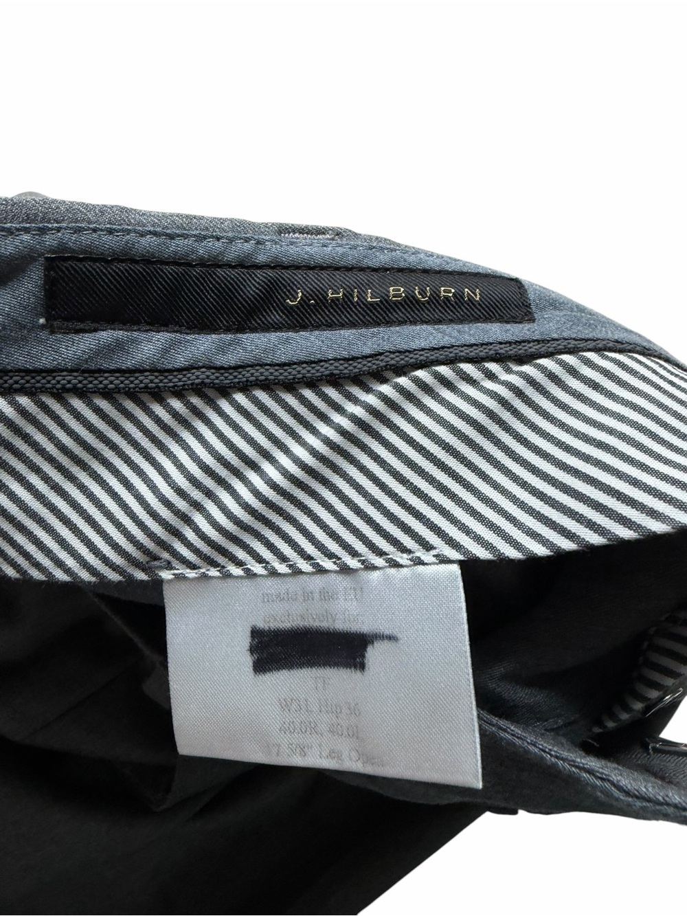 J.HILBURN Classic Gray Men's Dress Pants Pleated Straight Leg Size 31 Career - Picture 6 of 9